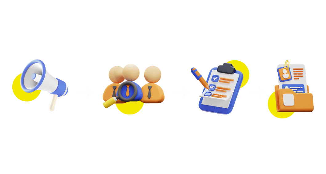 Steps in the offshore hiring process