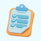 Icon of a clipboard with a checklist, representing how bookkeeping VAs integrate into remote workflows with tools like Slack, Zoom, and cloud accounting platforms.