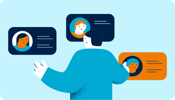 Illustration representing early onboarding support and a structured first 90 days for remote hires