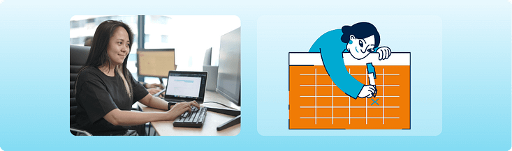 New employee working during the first 90 days of onboarding and team alignment