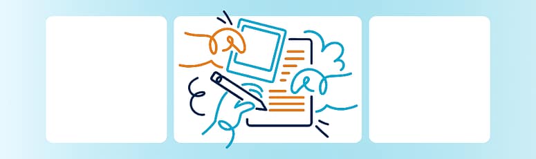 Digital workflow illustration representing structured support and documentation.