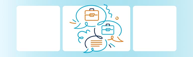 Business communication graphic symbolizing cost planning and collaboration.