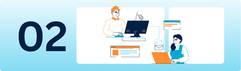 A digital illustration of support agents communicating via chat and email links, highlighting why "Average Handle Time" can be a misleading metric.