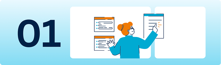 A blue-themed graphic illustrating a developer pointing at a task board, accompanied by text discussing the shift away from "tickets closed" as a primary metric.