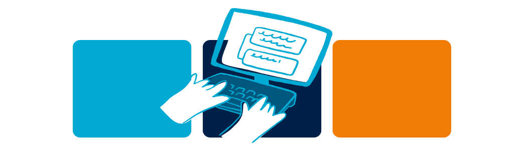 The Impact of AI on Web Development Illustration of hands typing on a laptop with AI code display, symbolizing AI’s role in web development