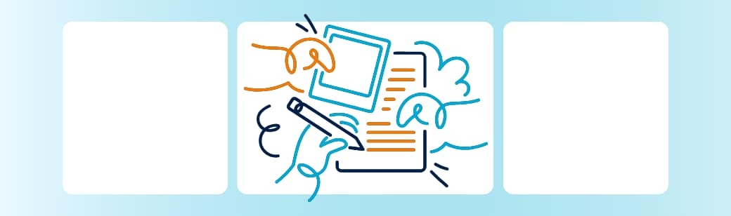 Digital workflow illustration representing structured support and documentation.