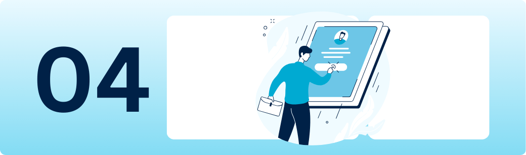 Offshore hiring beyond virtual assistant roles Illustration of a professional using digital tools, representing skilled offshore roles beyond admin work