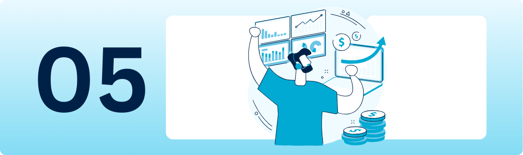Using offshore hiring savings to support business growth Illustration showing business growth and reinvestment resulting from offshore hiring savings