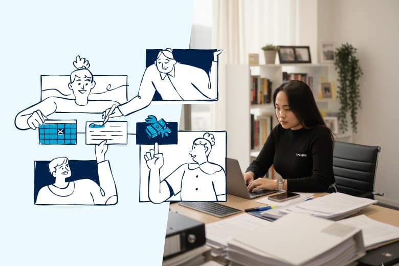 Decision readiness for integrating offshore paralegal support Offshore paralegal working as part of a distributed legal team, showing attorney oversight and structured offshore support