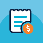 Finance and accounting icon representing offshore bookkeeping and accounting professionals.