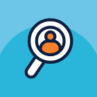 Recruitment icon representing offshore HR and recruitment professionals.