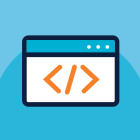 Software development icon representing offshore IT and software professionals.